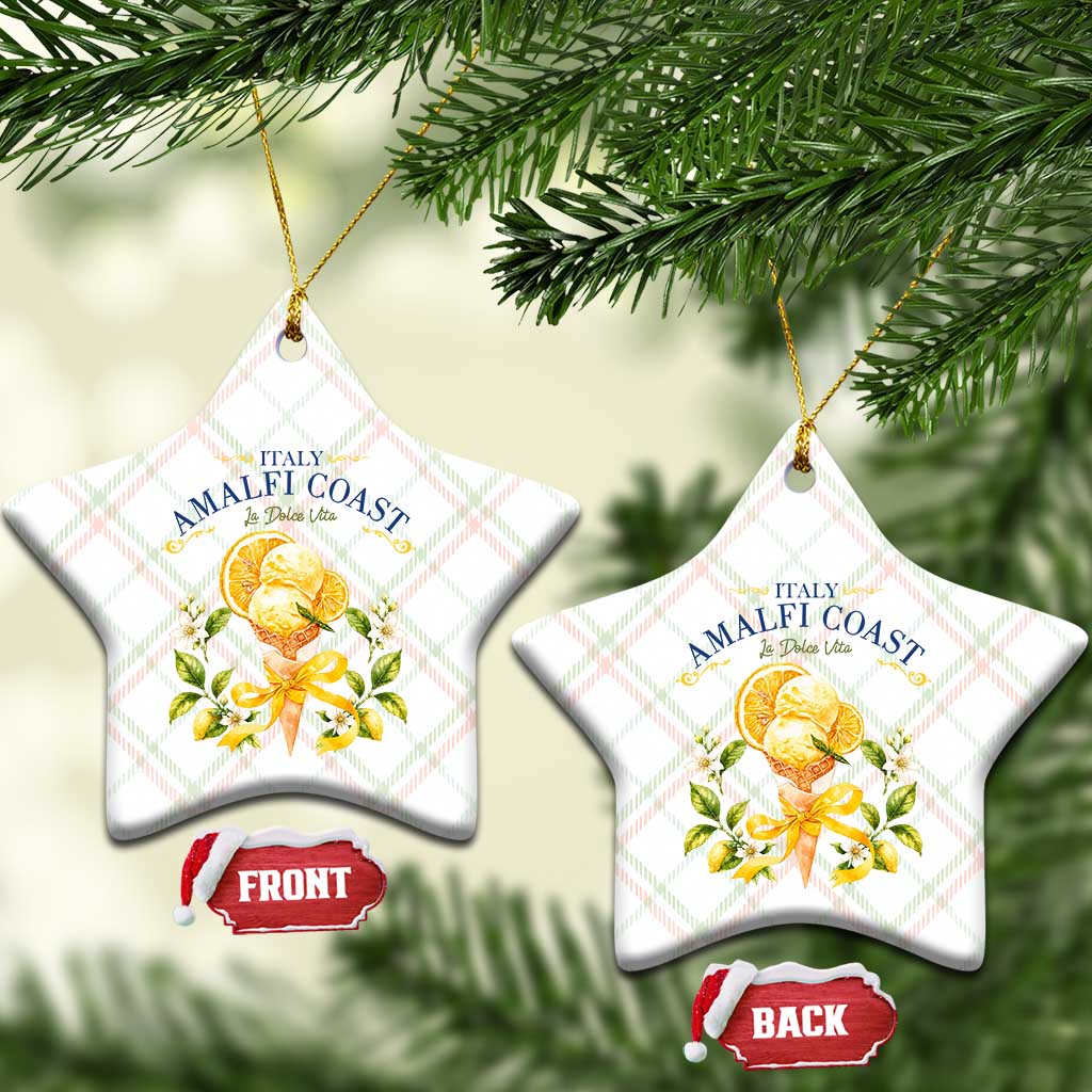 Amalfi Coast Limoncello Gelato Ceramic Ornament La Dolce Vita Italy Lemon Dessert Summer TS10 Print Your Wear