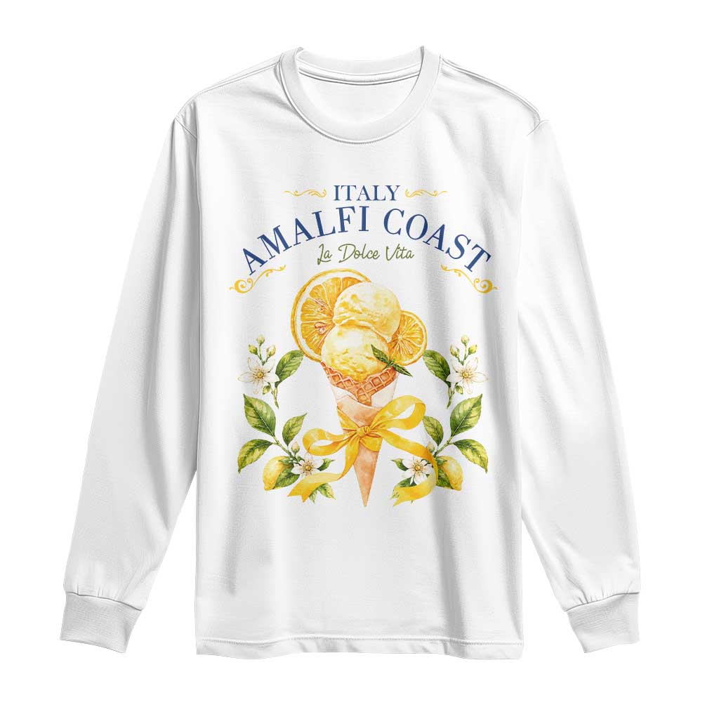 Amalfi Coast Limoncello Gelato Long Sleeve Shirt La Dolce Vita Italy Lemon Dessert Summer