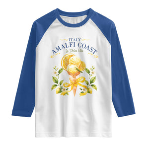 Amalfi Coast Limoncello Gelato Raglan Shirt La Dolce Vita Italy Lemon Dessert Summer TS10 White Royal Print Your Wear