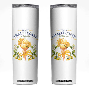 Amalfi Coast Limoncello Gelato Skinny Tumbler La Dolce Vita Italy Lemon Dessert Summer TS10 White Print Your Wear