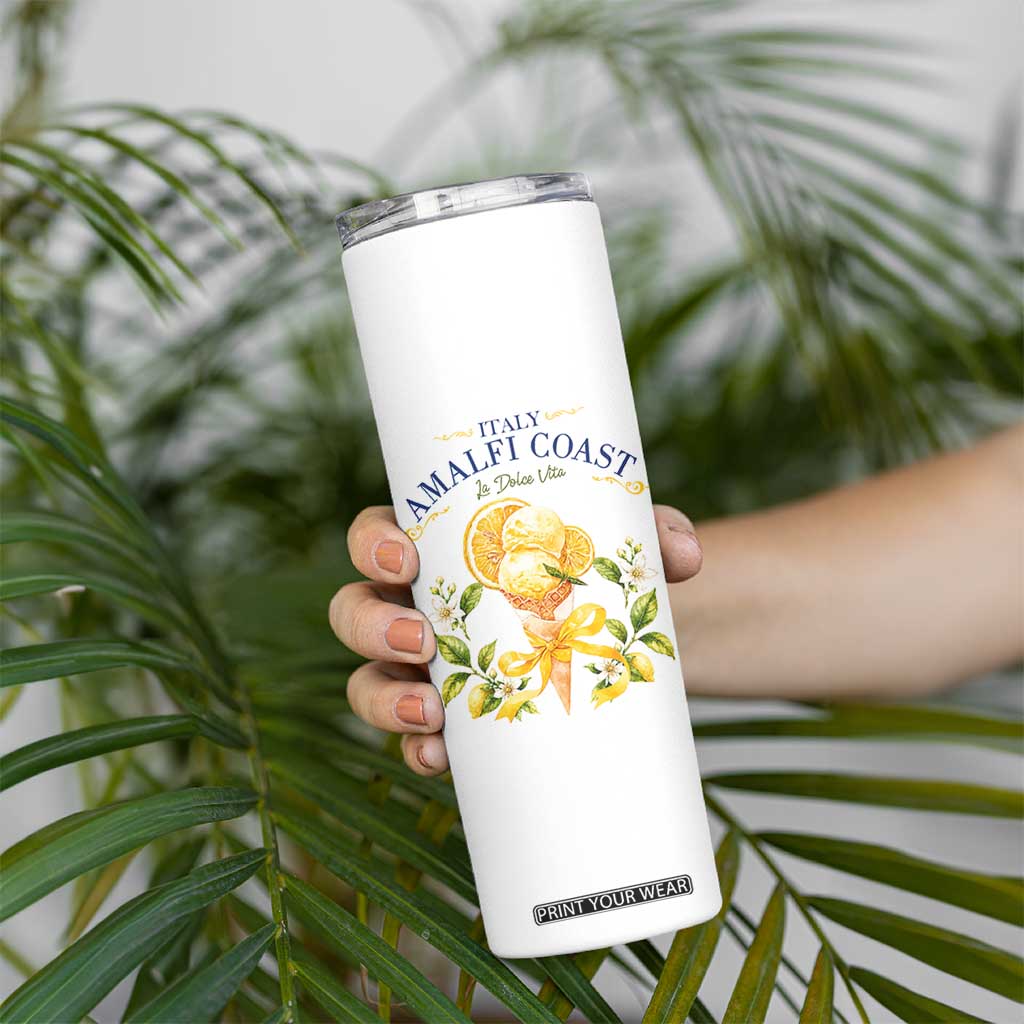Amalfi Coast Limoncello Gelato Skinny Tumbler La Dolce Vita Italy Lemon Dessert Summer TS10 Print Your Wear