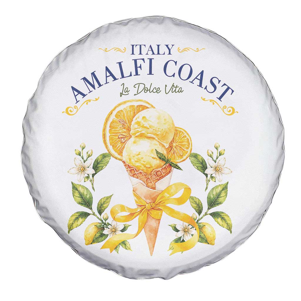 Amalfi Coast Limoncello Gelato Spare Tire Cover La Dolce Vita Italy Lemon Dessert Summer TS10 Print Your Wear