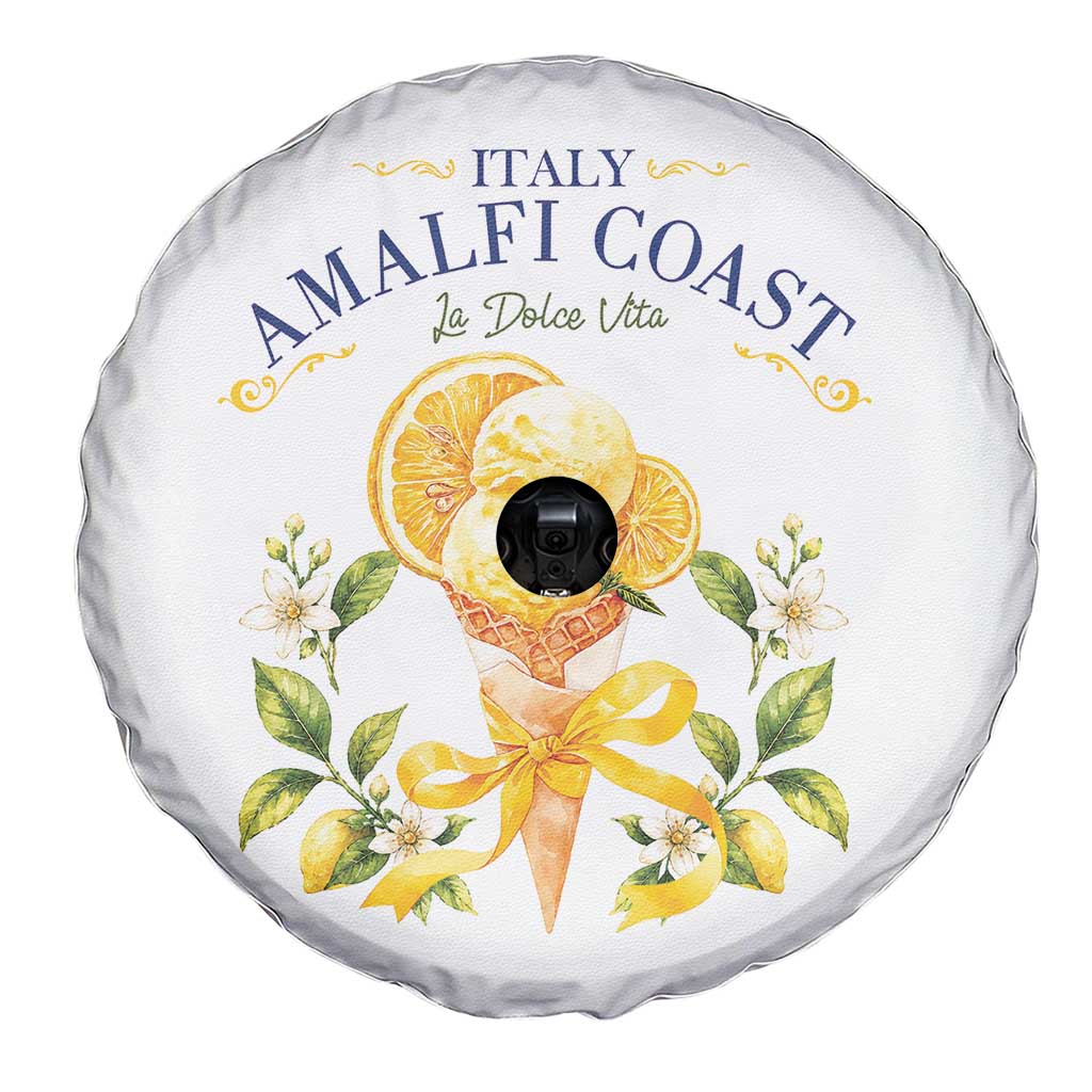 Amalfi Coast Limoncello Gelato Spare Tire Cover La Dolce Vita Italy Lemon Dessert Summer TS10 Print Your Wear