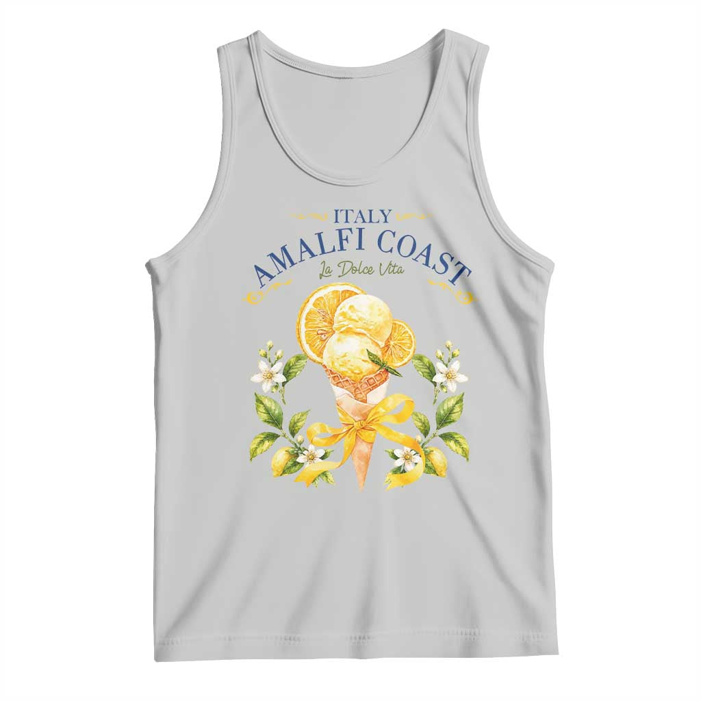 Amalfi Coast Limoncello Gelato Tank Top La Dolce Vita Italy Lemon Dessert Summer TS10 Ash Print Your Wear