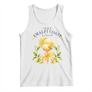 Amalfi Coast Limoncello Gelato Tank Top La Dolce Vita Italy Lemon Dessert Summer TS10 White Print Your Wear