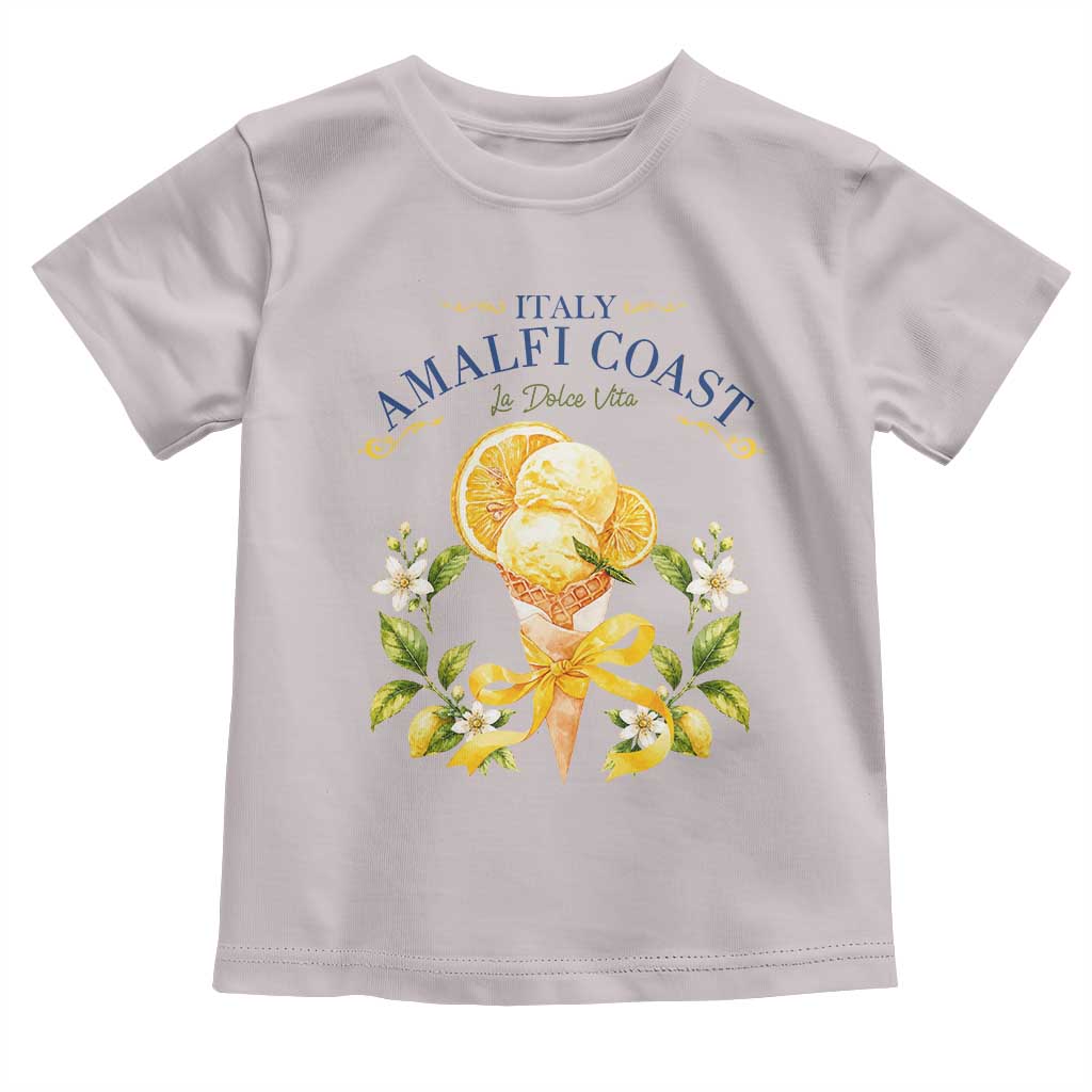 Amalfi Coast Limoncello Gelato Toddler T Shirt La Dolce Vita Italy Lemon Dessert Summer TS10 Ice Gray Print Your Wear