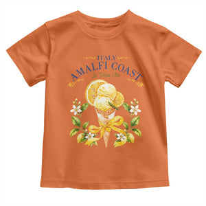 Amalfi Coast Limoncello Gelato Toddler T Shirt La Dolce Vita Italy Lemon Dessert Summer TS10 Orange Print Your Wear