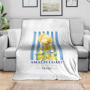 Amalfi Coast Italy Lemon Gelato Throw Blanket La Dolce Vita Citrus Summer Travel Vintage Coastal