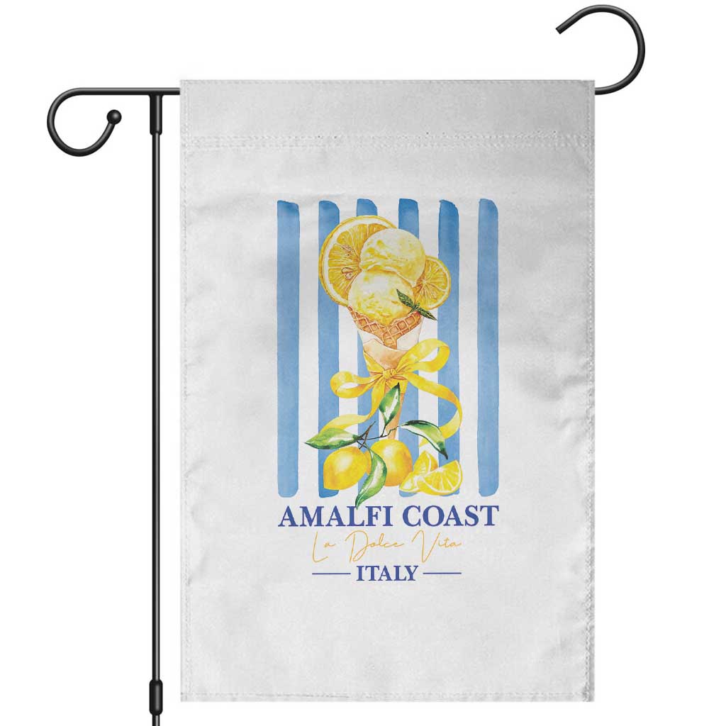 Amalfi Coast Italy Lemon Gelato Garden Flag La Dolce Vita Citrus Summer Travel Vintage Coastal
