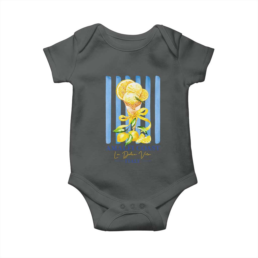 Amalfi Coast Italy Lemon Gelato Baby Onesie La Dolce Vita Citrus Summer Travel Vintage Coastal