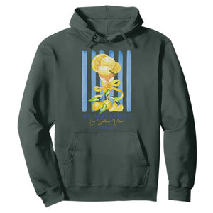 Amalfi Coast Italy Lemon Gelato Hoodie La Dolce Vita Citrus Summer Travel Vintage Coastal