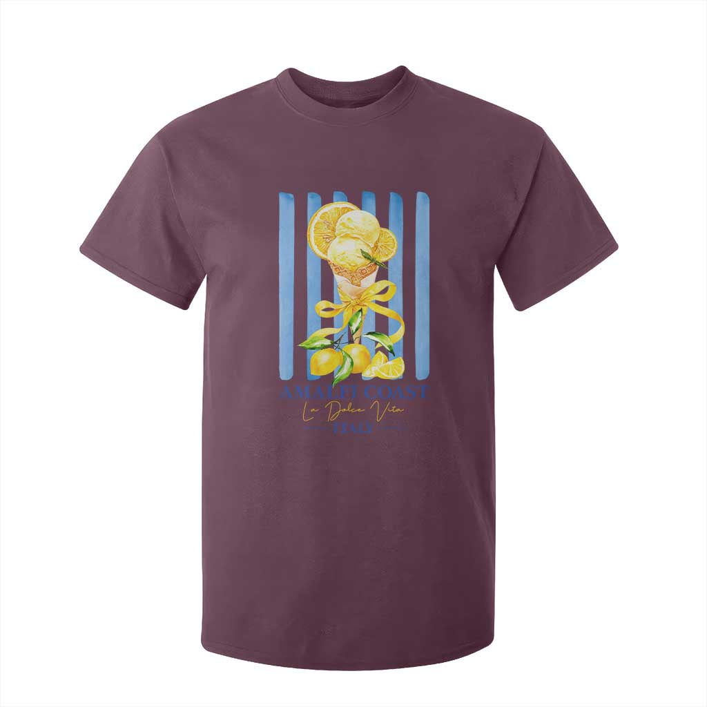Amalfi Coast Italy Lemon Gelato T Shirt For Kid La Dolce Vita Citrus Summer Travel Vintage Coastal