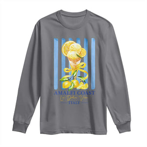 Amalfi Coast Italy Lemon Gelato Long Sleeve Shirt La Dolce Vita Citrus Summer Travel Vintage Coastal
