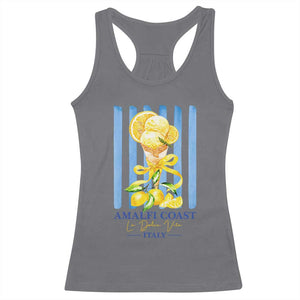 Amalfi Coast Italy Lemon Gelato Racerback Tank Top La Dolce Vita Citrus Summer Travel Vintage Coastal