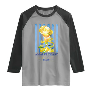 Amalfi Coast Italy Lemon Gelato Raglan Shirt La Dolce Vita Citrus Summer Travel Vintage Coastal