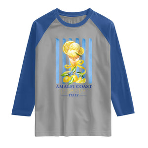 Amalfi Coast Italy Lemon Gelato Raglan Shirt La Dolce Vita Citrus Summer Travel Vintage Coastal