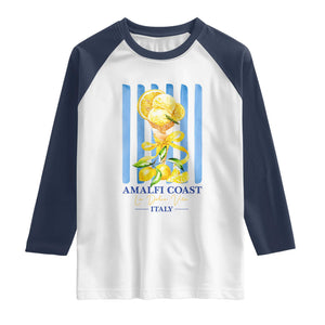 Amalfi Coast Italy Lemon Gelato Raglan Shirt La Dolce Vita Citrus Summer Travel Vintage Coastal