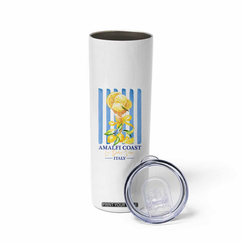 Amalfi Coast Italy Lemon Gelato Skinny Tumbler La Dolce Vita Citrus Summer Travel Vintage Coastal