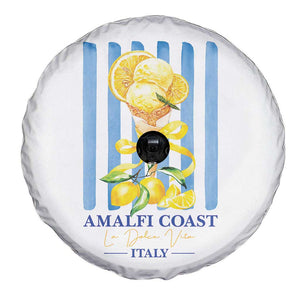 Amalfi Coast Italy Lemon Gelato Spare Tire Cover La Dolce Vita Citrus Summer Travel Vintage Coastal