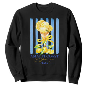 Amalfi Coast Italy Lemon Gelato Sweatshirt La Dolce Vita Citrus Summer Travel Vintage Coastal