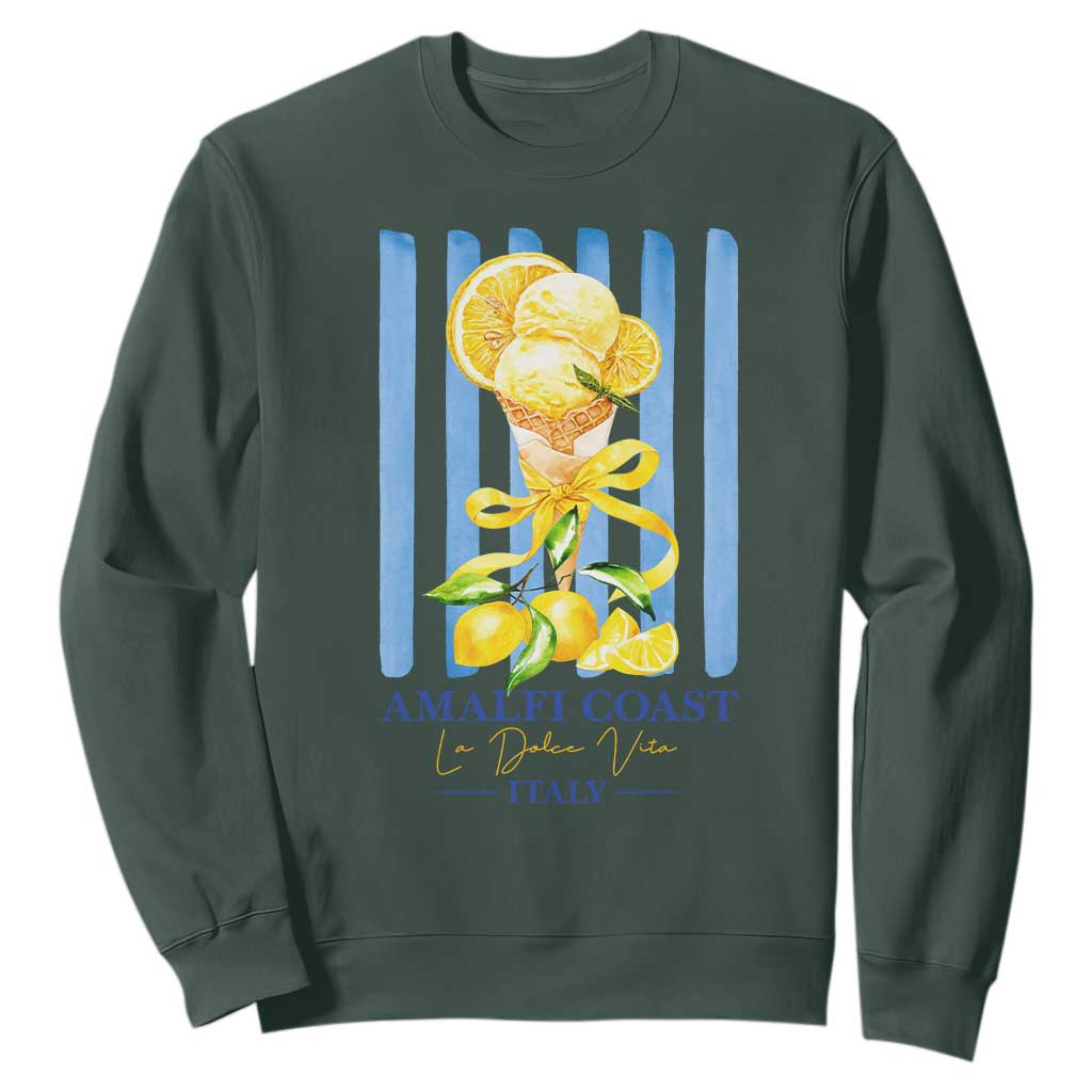 Amalfi Coast Italy Lemon Gelato Sweatshirt La Dolce Vita Citrus Summer Travel Vintage Coastal
