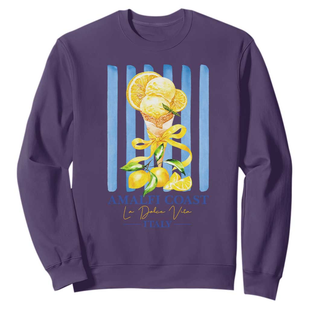 Amalfi Coast Italy Lemon Gelato Sweatshirt La Dolce Vita Citrus Summer Travel Vintage Coastal