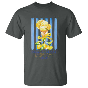 Amalfi Coast Italy Lemon Gelato T Shirt La Dolce Vita Citrus Summer Travel Vintage Coastal