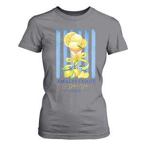 Amalfi Coast Italy Lemon Gelato T Shirt For Women La Dolce Vita Citrus Summer Travel Vintage Coastal