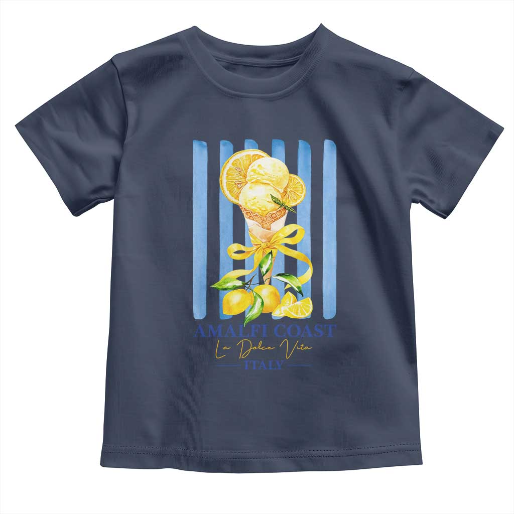 Amalfi Coast Italy Lemon Gelato Toddler T Shirt La Dolce Vita Citrus Summer Travel Vintage Coastal