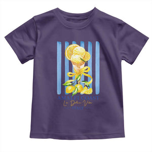 Amalfi Coast Italy Lemon Gelato Toddler T Shirt La Dolce Vita Citrus Summer Travel Vintage Coastal