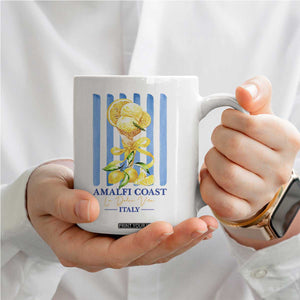 Amalfi Coast Italy Lemon Gelato Coffee Mug La Dolce Vita Citrus Summer Travel Vintage Coastal