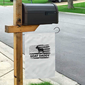 Goat Daddy Garden Flag Funny Fathers Day Presents For Goat Dad US Flag TS10 Print Your Wear