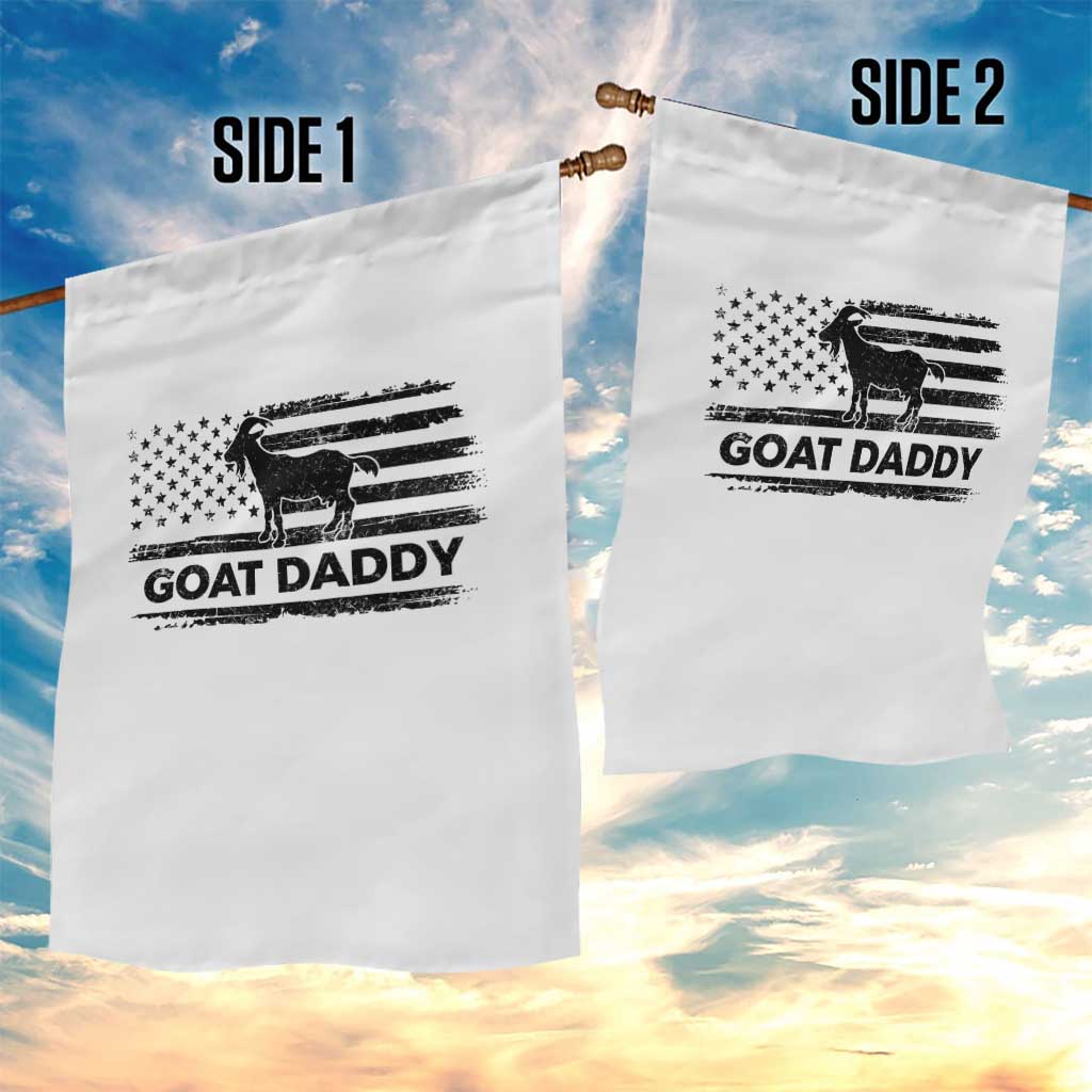 Goat Daddy Garden Flag Funny Fathers Day Presents For Goat Dad US Flag TS10 Print Your Wear