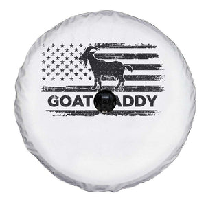 Goat Daddy Spare Tire Cover Funny Fathers Day Presents For Goat Dad US Flag TS10 Print Your Wear