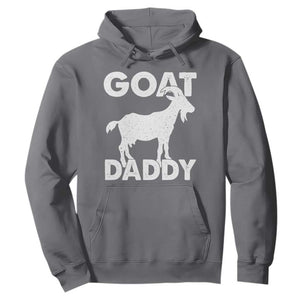 Goat Daddy Hoodie Funny Fathers Day Presents For Goat Dad TS10 Charcoal Print Your Wear