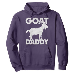 Goat Daddy Hoodie Funny Fathers Day Presents For Goat Dad TS10 Purple Print Your Wear