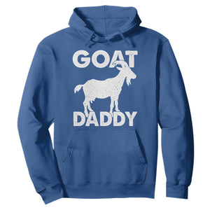 Goat Daddy Hoodie Funny Fathers Day Presents For Goat Dad TS10 Royal Blue Print Your Wear