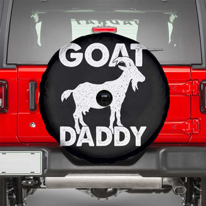 Goat Daddy Spare Tire Cover Funny Fathers Day Presents For Goat Dad TS10 Black Print Your Wear