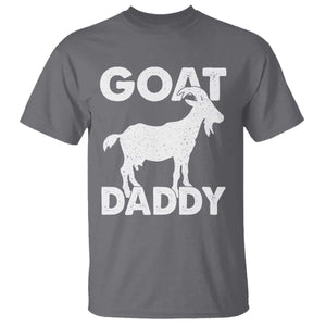 Goat Daddy T Shirt Funny Fathers Day Presents For Goat Dad TS10 Charcoal Print Your Wear