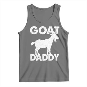 Goat Daddy Tank Top Funny Fathers Day Presents For Goat Dad TS10 Black Heather Print Your Wear