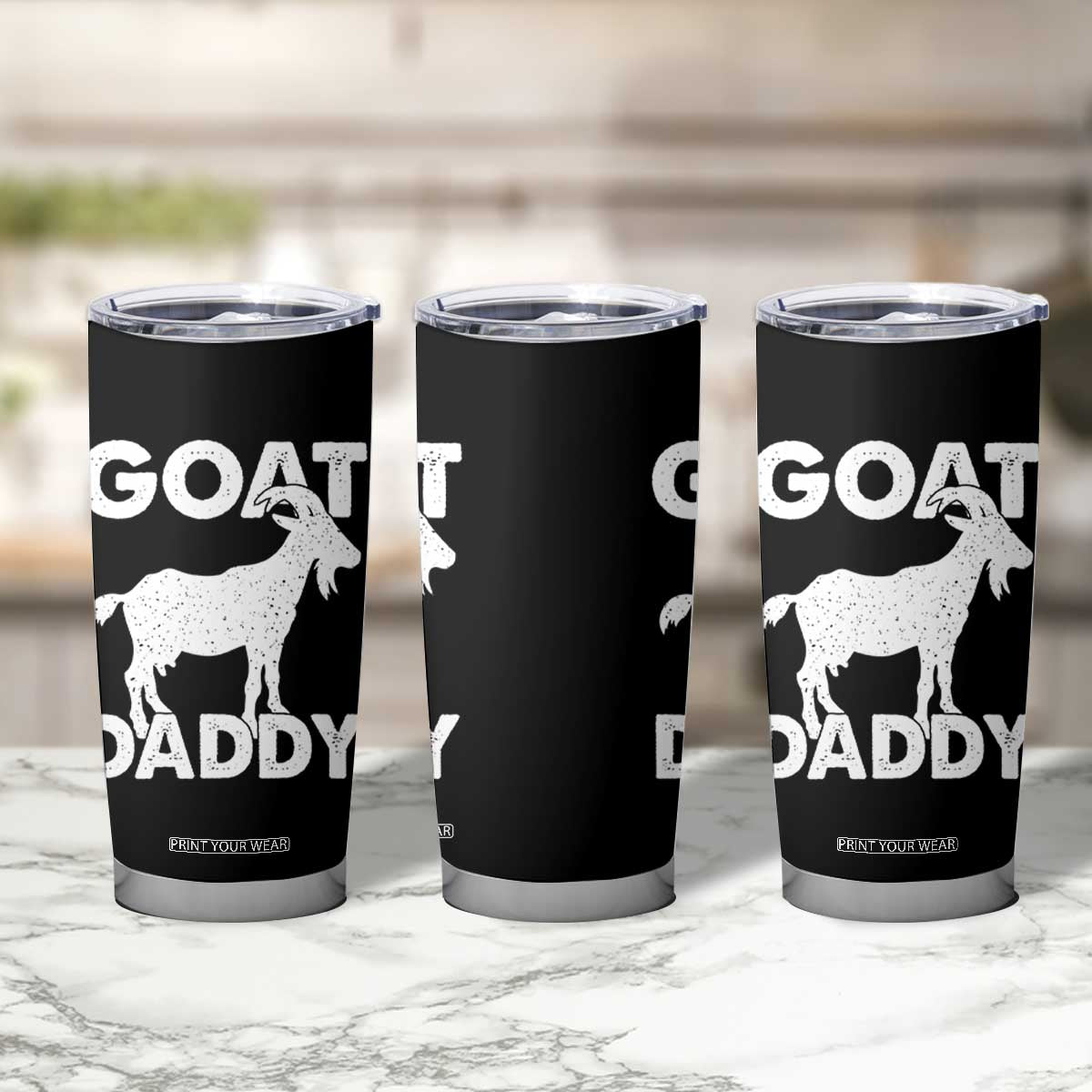 Goat Daddy Tumbler Cup Funny Fathers Day Presents For Goat Dad TS10 Print Your Wear