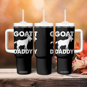 Goat Daddy Tumbler With Handle Funny Fathers Day Presents For Goat Dad TS10 Print Your Wear