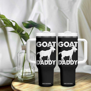 Goat Daddy Tumbler With Handle Funny Fathers Day Presents For Goat Dad TS10 Print Your Wear