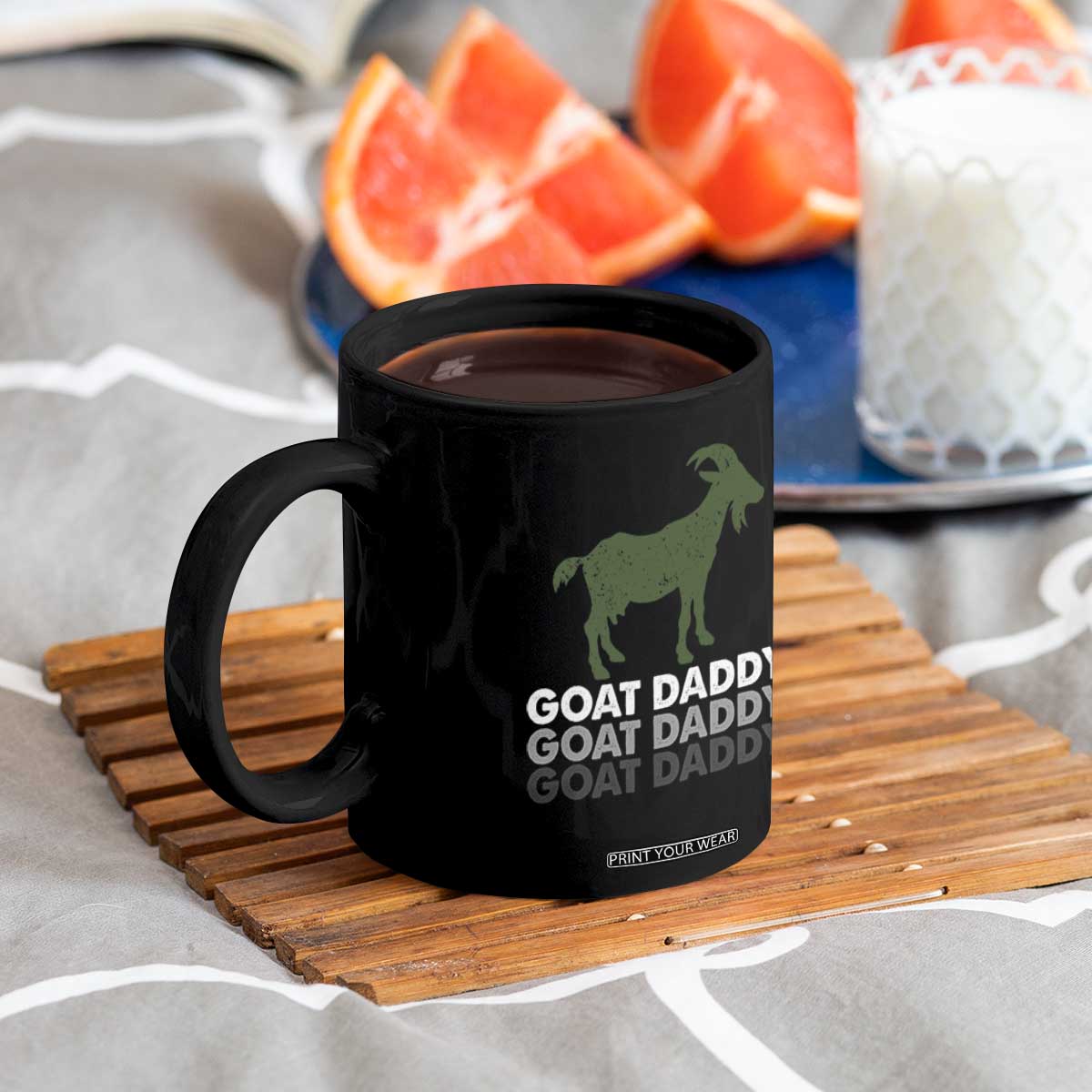 Funny Dad Coffee Mug Funny Goat Daddy Fathers Day Presents For Goat Lovers TS10 Print Your Wear