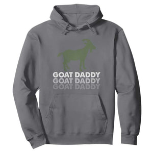 Funny Dad Hoodie Funny Goat Daddy Fathers Day Presents For Goat Lovers TS10 Charcoal Print Your Wear