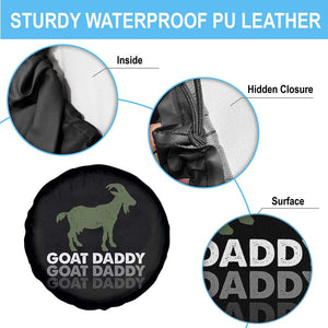 Funny Dad Spare Tire Cover Funny Goat Daddy Fathers Day Presents For Goat Lovers TS10 Print Your Wear