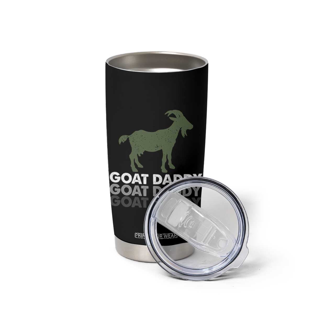 Funny Dad Tumbler Cup Funny Goat Daddy Fathers Day Presents For Goat Lovers TS10 Print Your Wear