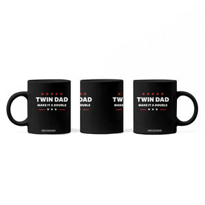 Retro Twin Dad Coffee Mug Make It A Double Fathers Day
