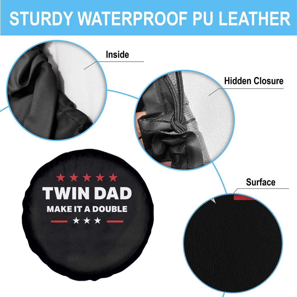 Retro Twin Dad Spare Tire Cover Make It A Double Fathers Day
