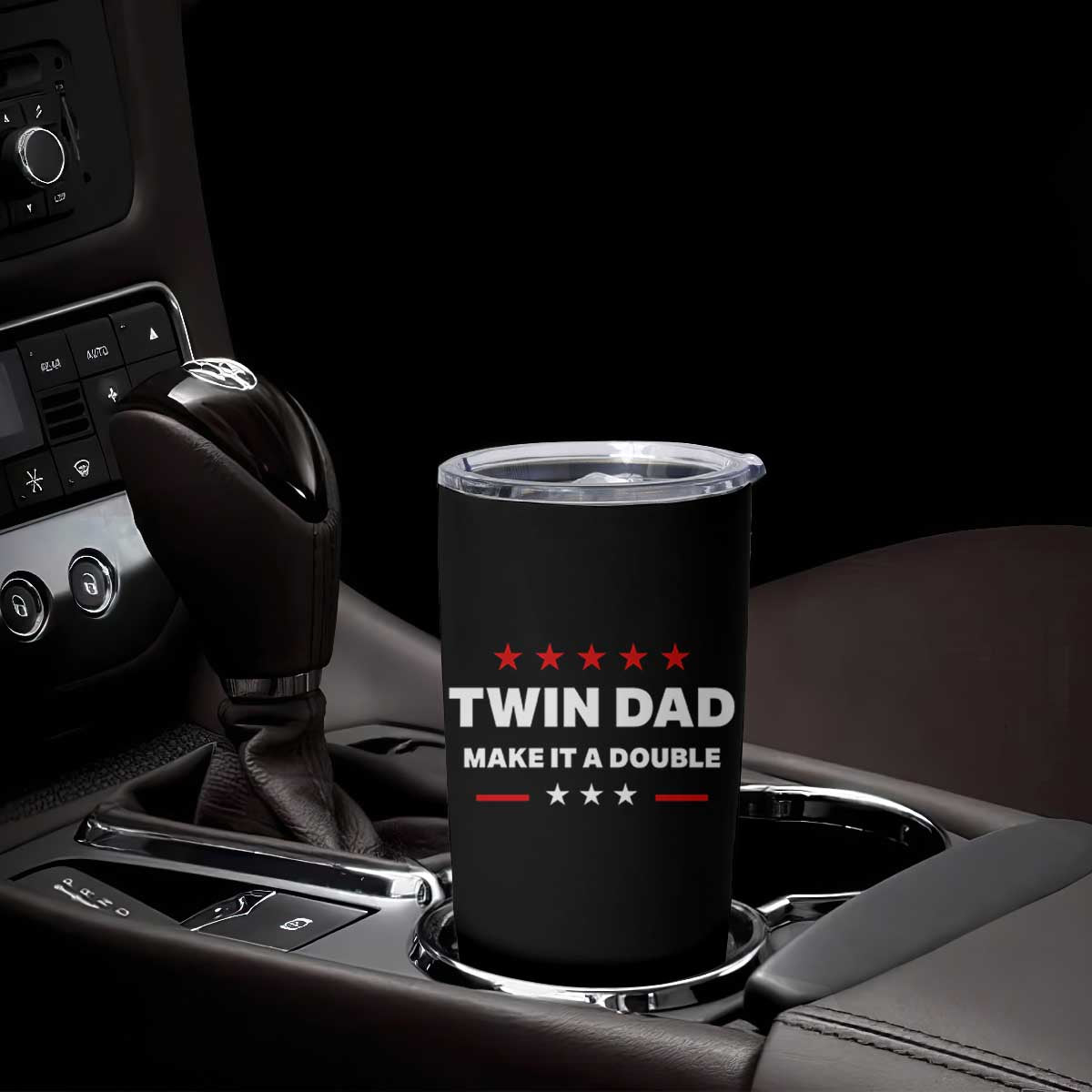 Retro Twin Dad Tumbler Cup Make It A Double Fathers Day